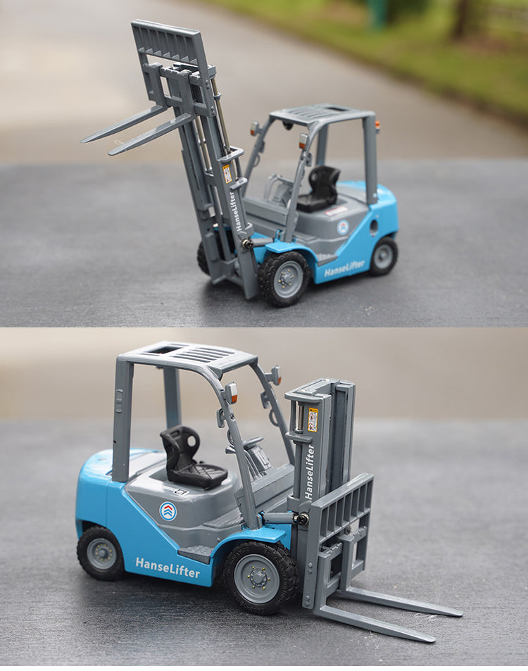 Original factory 1:25 German Hanse Lifter DIECAST engineering truck model alloy forklift truck model for gift, toy