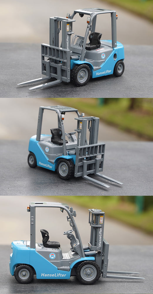 Original factory 1:25 German Hanse Lifter DIECAST engineering truck model alloy forklift truck model for gift, toy