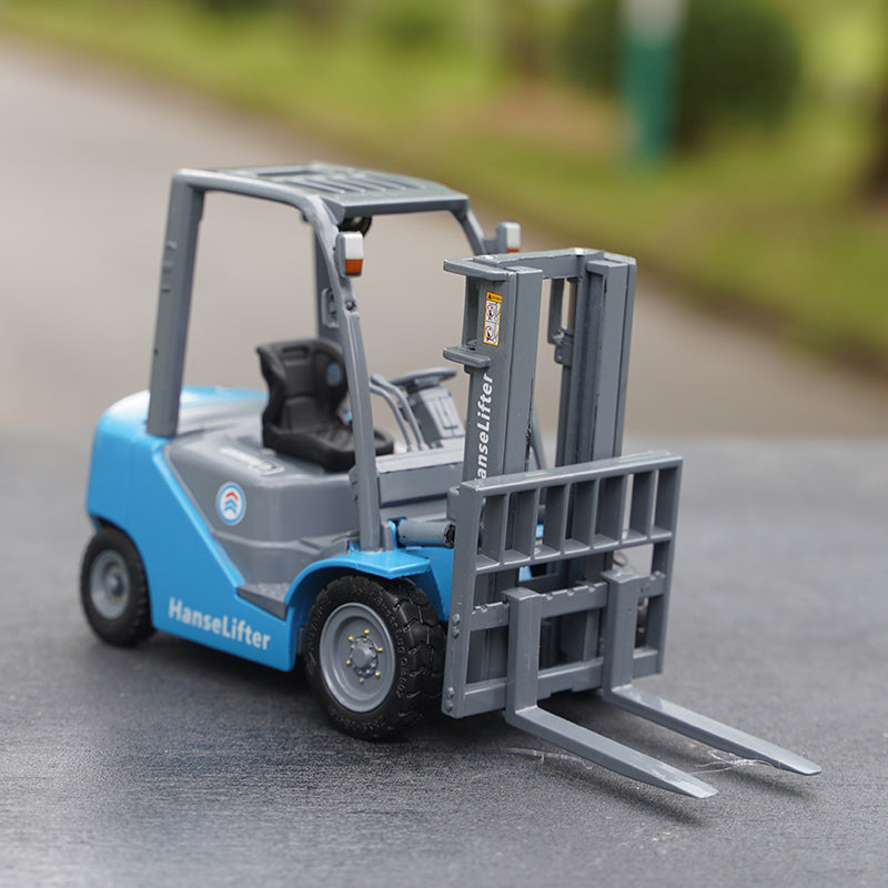 Original factory 1:25 German Hanse Lifter DIECAST engineering truck model alloy forklift truck model for gift, toy