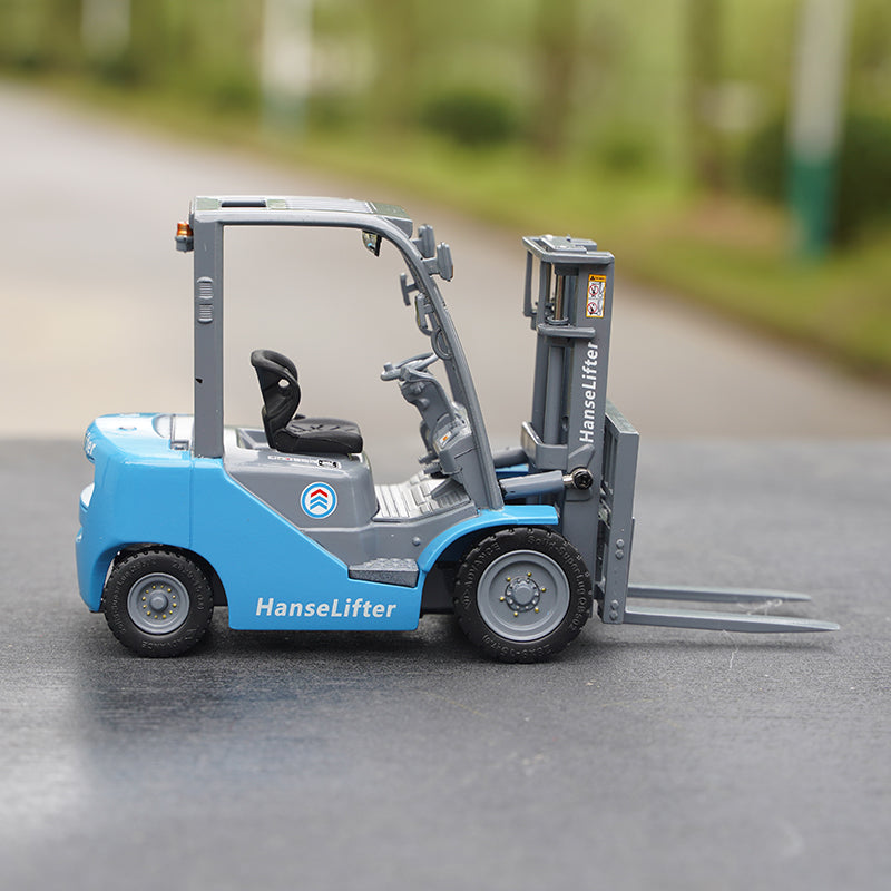 Original factory 1:25 German Hanse Lifter DIECAST engineering truck model alloy forklift truck model for gift, toy