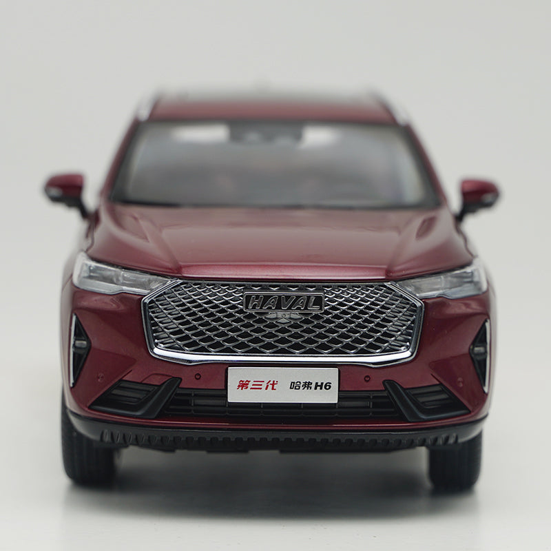 Original authentic 1:18 Great Wall 3th Generation Harvard H6 2021 red diecast alloy scale car model for gift, collection