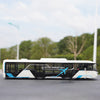 Original factory 1:42 Chinese Hengtian Lingrui automobile intelligent diecast electric bus airport ferry bus model for gift