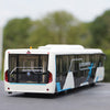 Original factory 1:42 Chinese Hengtian Lingrui automobile intelligent diecast electric bus airport ferry bus model for gift