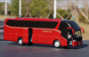 Original factory 1:42 Suzhou Jinlong Higer KLQ6127BAE51 Diecast scale bus model alloy highway bus toy model