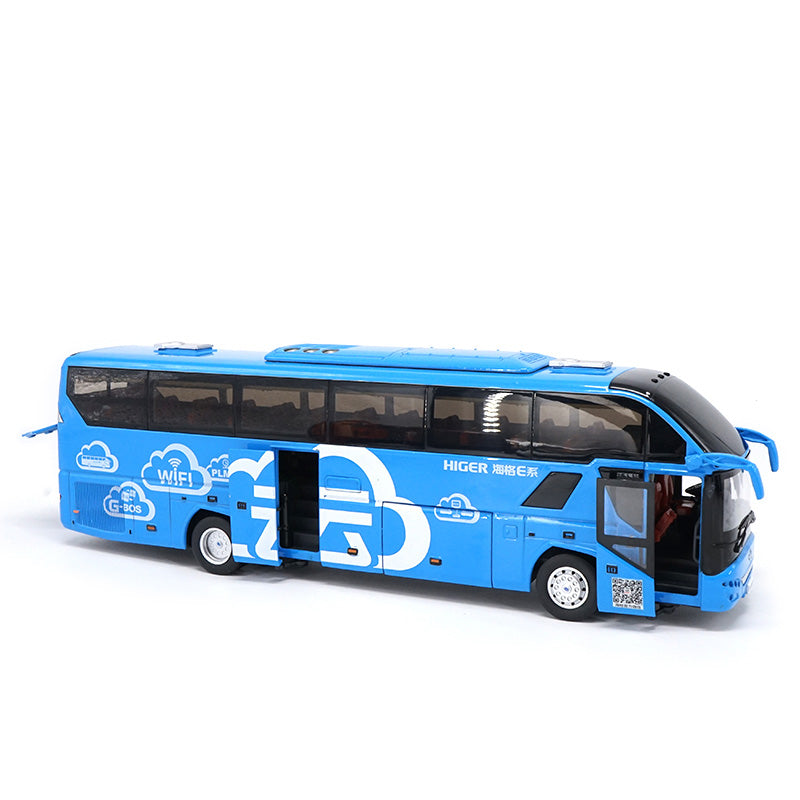Higer 1:42 China Gold Dragon KLQ6125B H92 Travel Bus Die Cast Model with small gift