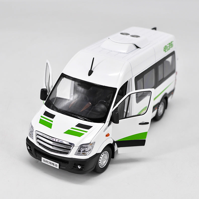 1:24 Higher pure electric commercial vehicles van die cast model with small gift
