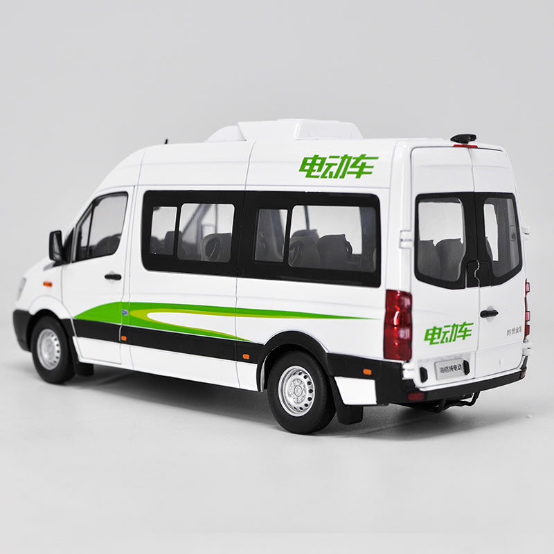 1:24 Higher pure electric commercial vehicles van die cast model with small gift