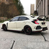 High Quality 1/18 Honda Civic TYPE R FK8 2017 Japanese sports car alloy car model with small gift