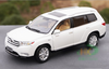 Original factory White/Black 1:18 GAC Toyota Highland 2012 diecast car model for gift, collection
