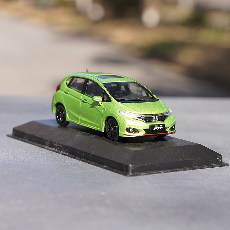 Original factory Green/Blue 1:43 GAC Honda Fit 2018 Diecast alloy car model for collection, toys, gift