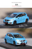 Original factory Green/Blue 1:43 GAC Honda Fit 2018 Diecast alloy car model for collection, toys, gift