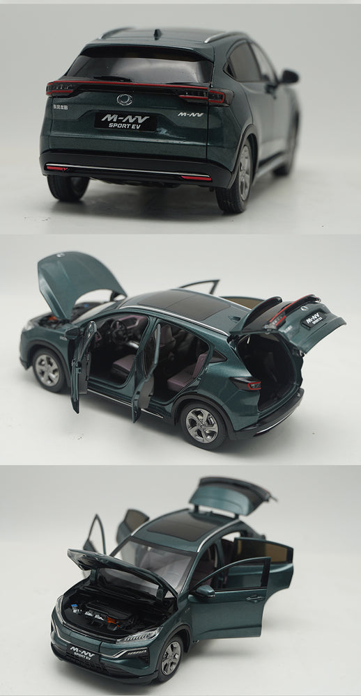 Original factory 1:18 Dongfeng Honda M-NV  pure electric diecast scale alloy simulation car model for gift, collection