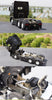 Original factory Black 1:24 Sinotruk HOWO A7 Diecast tractor model for gift, collection
