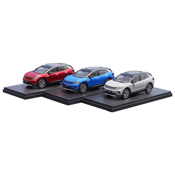 Original 1:43 VW ID.4 Crozz ID4 pure electric SUV Blue/red
