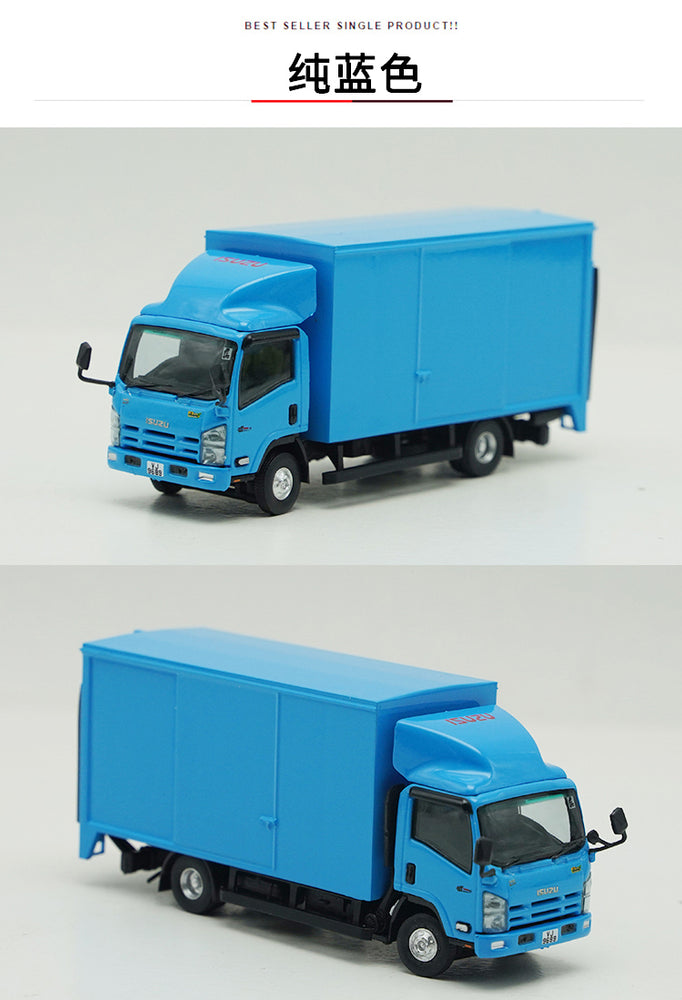 Original factory 1:76 ISUZU N-Series M1 Hong Kong diecast medium van truck models for gift, toys