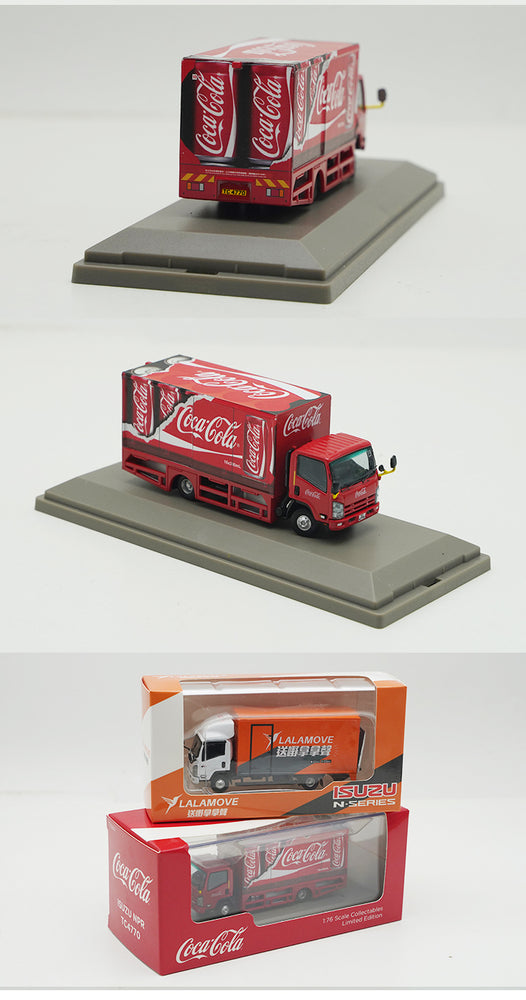 Original factory 1:76 ISUZU N-Series M1 Hong Kong diecast medium van truck models for gift, toys