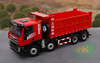Original factory Green/Red 1:24 SAIC Hongyan IVECO GISINFO intelligent 8*4 6*4 diecast dump truck model for gift, collection
