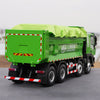 Original factory Green/Red 1:24 SAIC Hongyan IVECO GISINFO intelligent 8*4 6*4 diecast dump truck model for gift, collection
