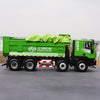 Original factory Green/Red 1:24 SAIC Hongyan IVECO GISINFO intelligent 8*4 6*4 diecast dump truck model for gift, collection