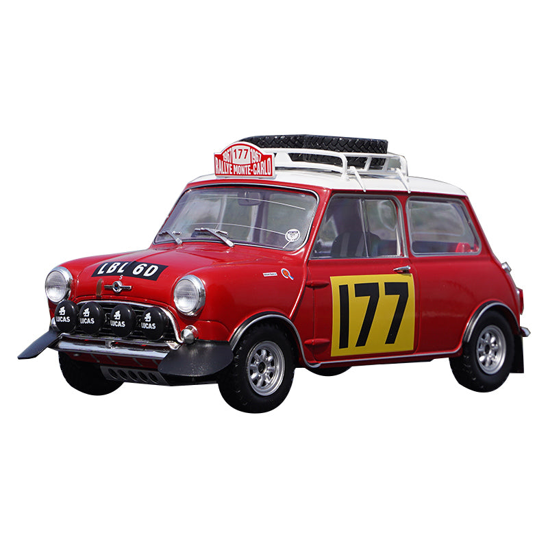 Original factory 1:18 IXO Mini Bean Mini Cooper 177# Monte Carlo diecast racing alloy car model for promotion, gift