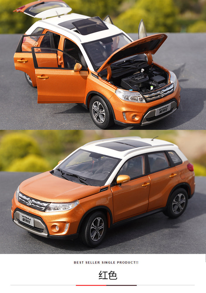 Original factory Changan Orange/Red/White 1:18 Suzuki Vitara Diecast alloy simulation car model for gift, collection