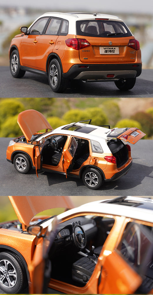 Original factory Changan Orange/Red/White 1:18 Suzuki Vitara Diecast alloy simulation car model for gift, collection