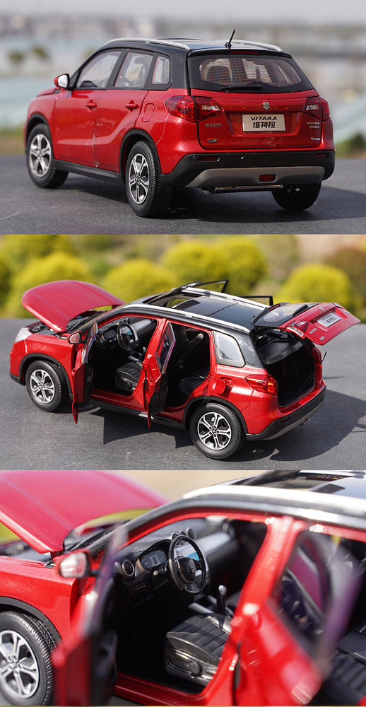 Original factory Changan Orange/Red/White 1:18 Suzuki Vitara Diecast alloy simulation car model for gift, collection