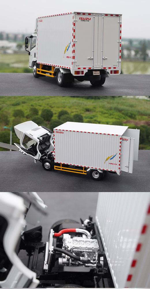 Original factory 1:18 Isuzu Yifang Wing ES diecast light truck model for gift, collection