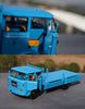 Original Blue 1:24 Sinotruk Yellow River JN150 8 ton cargo truck model Alloy heavy truck toy vehicle for gift