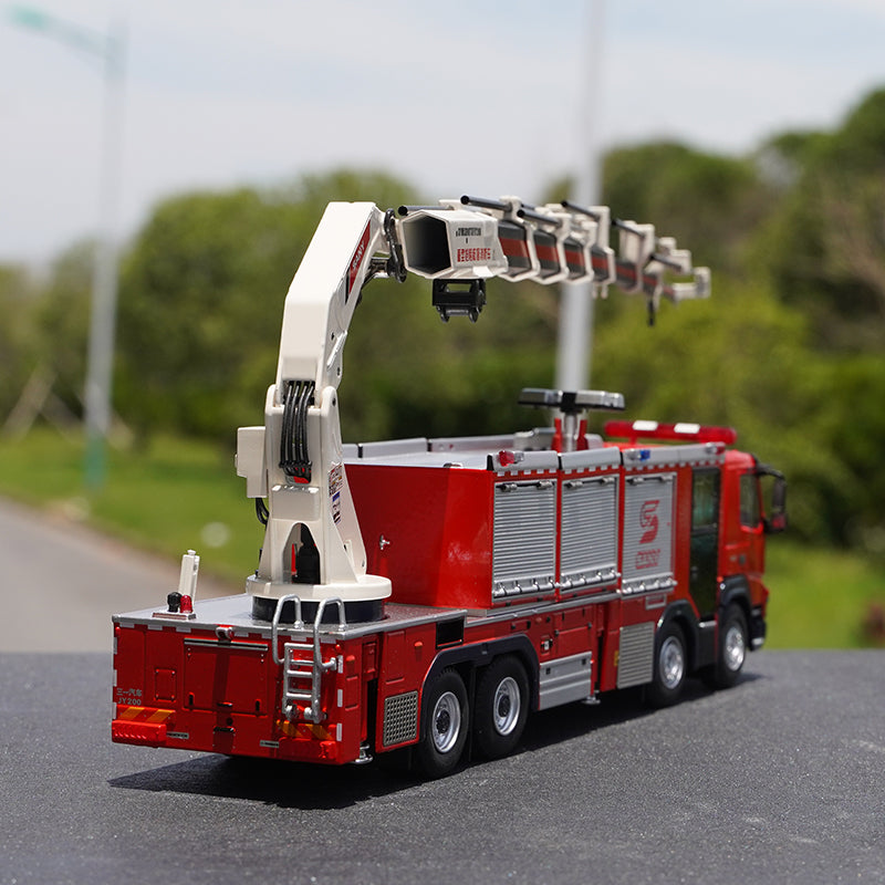 Original factory 1:50 SANY JY200 Heavy rescue diecast firetruck model for gift, toys
