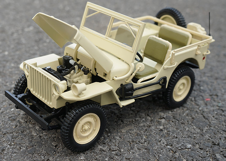 Original factory high quality NOREV 1:18 Jeep Willis 1924 zinc alloy metal diecast car model for gift, collection