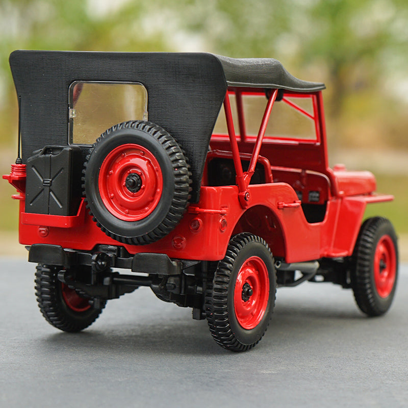 Original factory high quality NOREV 1:18 Jeep Willis 1924 zinc alloy metal diecast car model for gift, collection