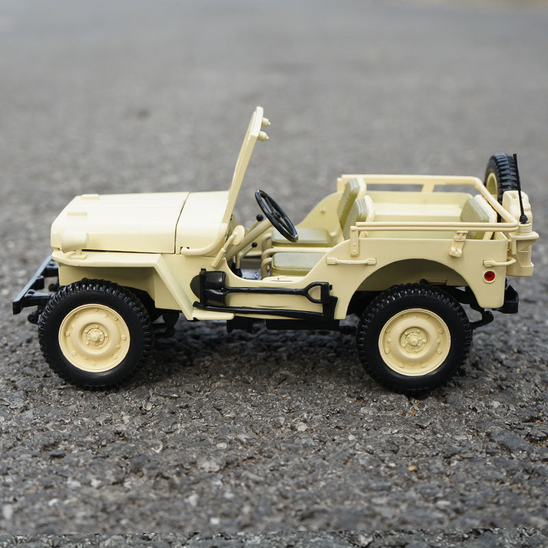 Original factory high quality NOREV 1:18 Jeep Willis 1924 zinc alloy metal diecast car model for gift, collection