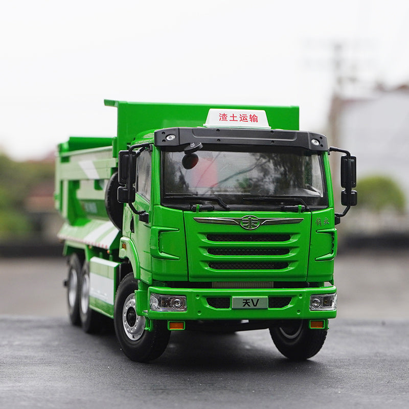 original factory 1:24 Jiefang FAW Tian V Diecast dump truck models alloy slag truck miniature construction machinery truck model for sale