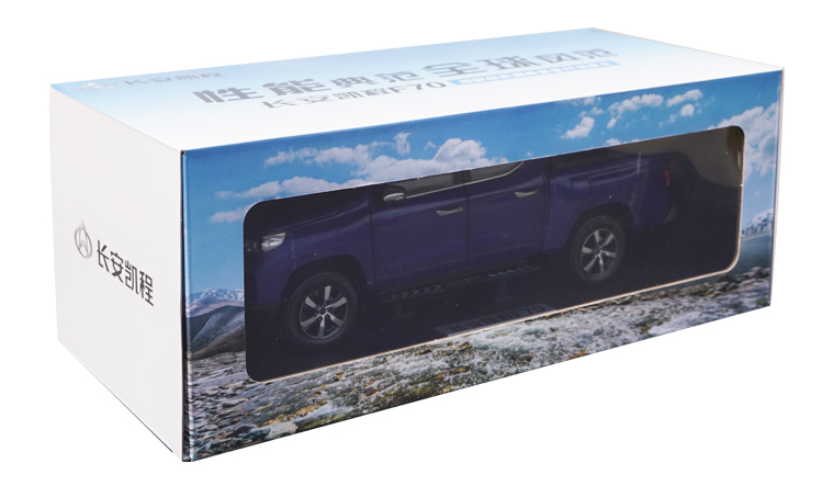 High simulation blue 1:18 Kaicheng F70 diecast truck metal car model for birthday gift