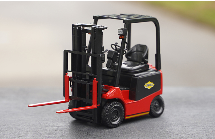 Original factory 1:24 Lizhiyou DHL forklift LINFOX warehouse logistics supply chain Diecast forklift truck model for toy, collection