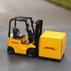 Original factory 1:24 Lizhiyou DHL forklift LINFOX warehouse logistics supply chain Diecast forklift truck model for toy, collection