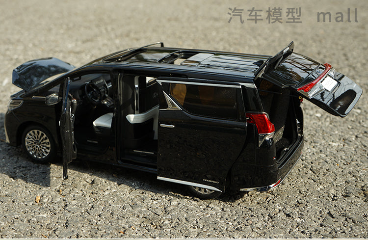 High classic 1:18 Kenfai Lexus LM300H diecast commercial vehicle MVP alloy car model for gift, collection