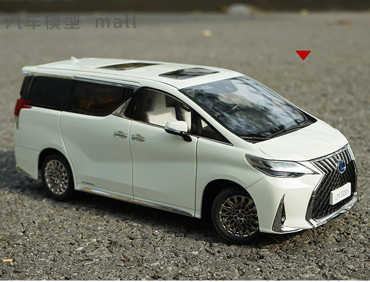 High classic 1:18 Kenfai Lexus LM300H diecast commercial vehicle MVP alloy car model for gift, collection