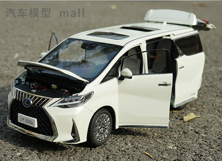 High classic 1:18 Kenfai Lexus LM300H diecast commercial vehicle MVP alloy car model for gift, collection