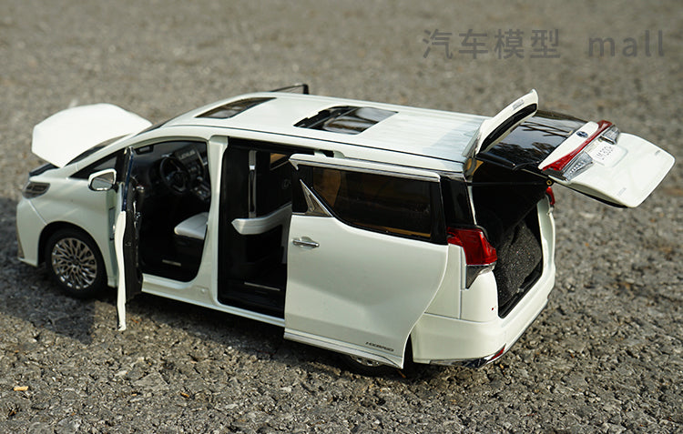 High classic 1:18 Kenfai Lexus LM300H diecast commercial vehicle MVP alloy car model for gift, collection