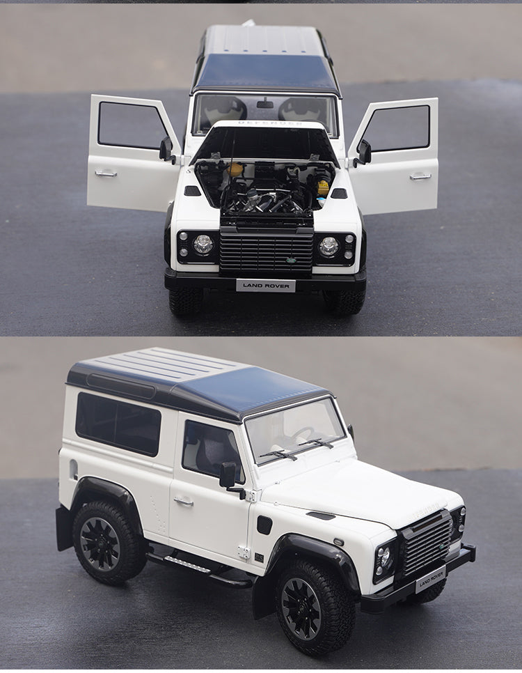 1:18 LCD Land Rover Defender 90 Works V8 70th Edition diecast alloy toy scale car model for gift, collection