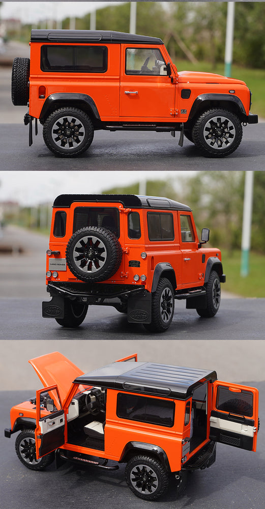 1:18 LCD Land Rover Defender 90 Works V8 70th Edition diecast alloy toy scale car model for gift, collection
