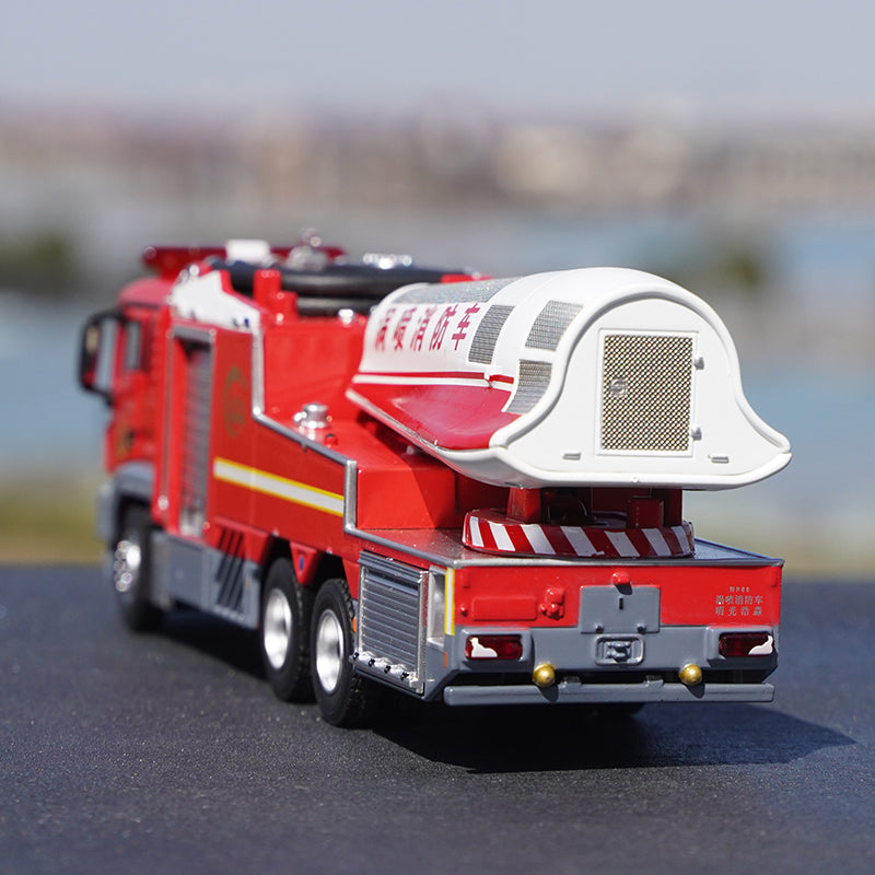 Original factory 1:50 MAN Turbojet alloy Fire truck simulation model diecast Chinese fire rescue model for gift