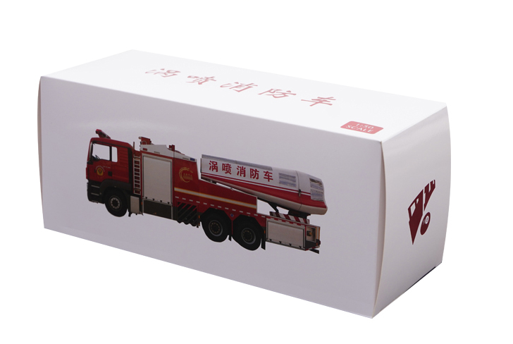 Original factory 1:50 MAN Turbojet alloy Fire truck simulation model diecast Chinese fire rescue model for gift