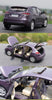Original factory 1:18 SAIC MG5 purple/grey diecast car model for gift, toys