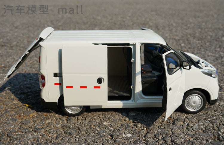 Hot sale heavy 1:18 SAIC MAXUS EV30 pure electric commercial vehicle scale model transport vehicle alloy toy car model