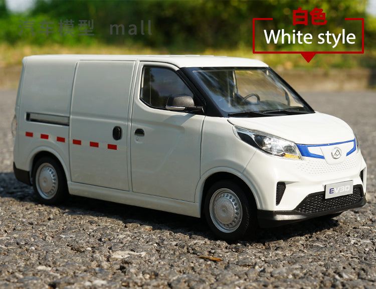 Hot sale heavy 1:18 SAIC MAXUS EV30 pure electric commercial vehicle scale model transport vehicle alloy toy car model