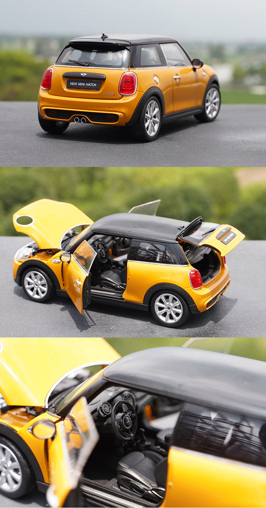 Original factory 1:18 Welly Mini cooper S new mini Hatch diecast alloysimulation toy car model for gift