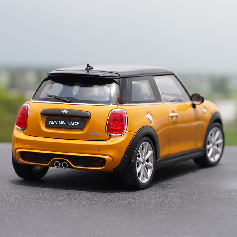 Original factory 1:18 Welly Mini cooper S new mini Hatch diecast alloysimulation toy car model for gift